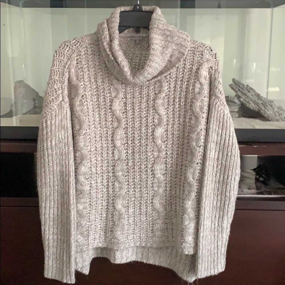 Grey knitted sweater